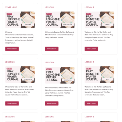 How To Pray Using the Prayer Journal | Digital Course